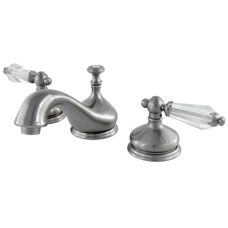 Kingston Brass KS1168WLL 8" Widespread Bathroom Faucet, Brushed Nickel KS1168WLL
